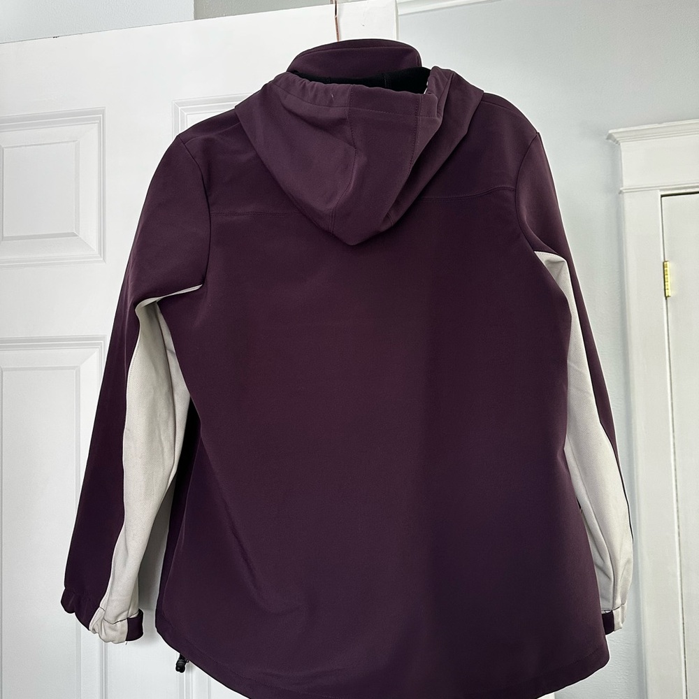 Dickies Plum and Cream Hooded Ski Jacket - Picture 3 of 3